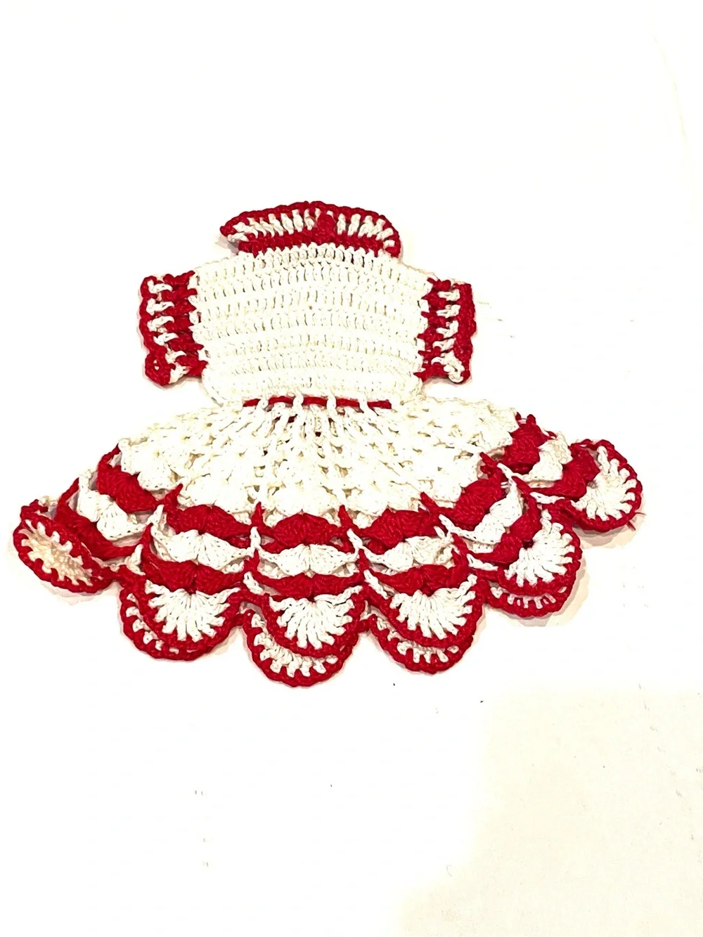 Vintage crocheted dress potholders